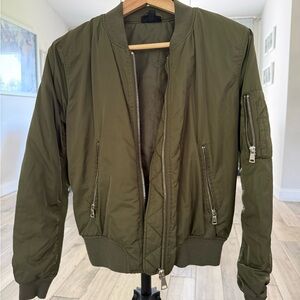 Topshop Khaki Bomber Jacket
